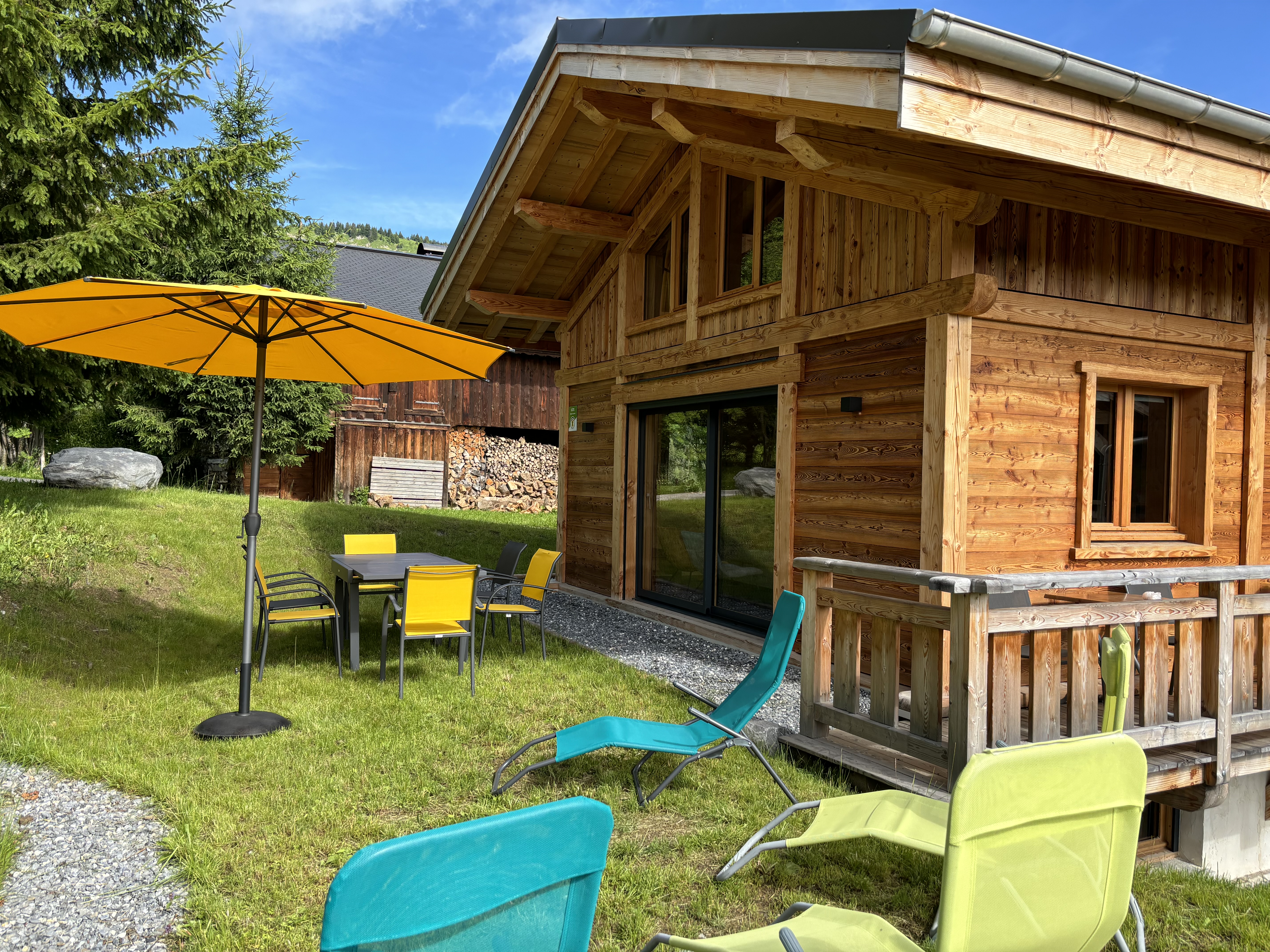 Chalet jardin praz de Lys